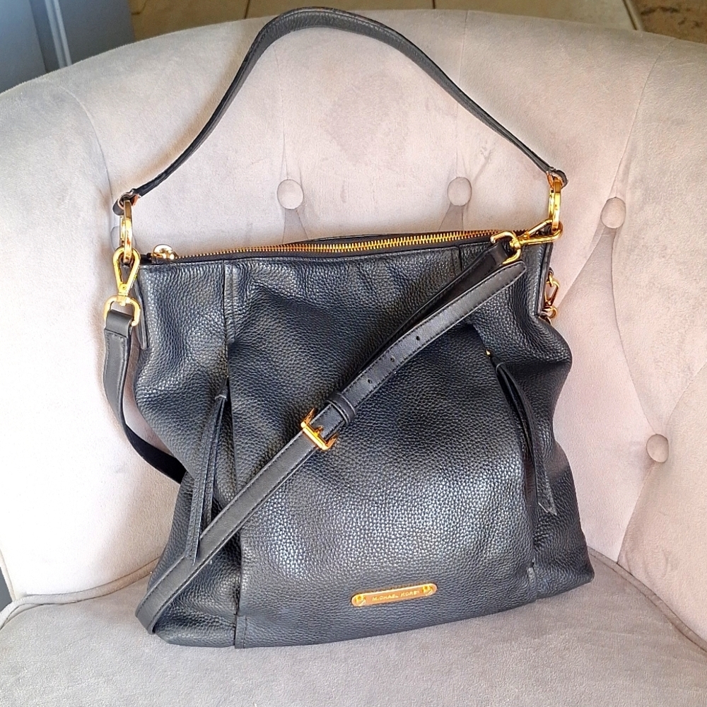 Black Leather Shoulder Bag